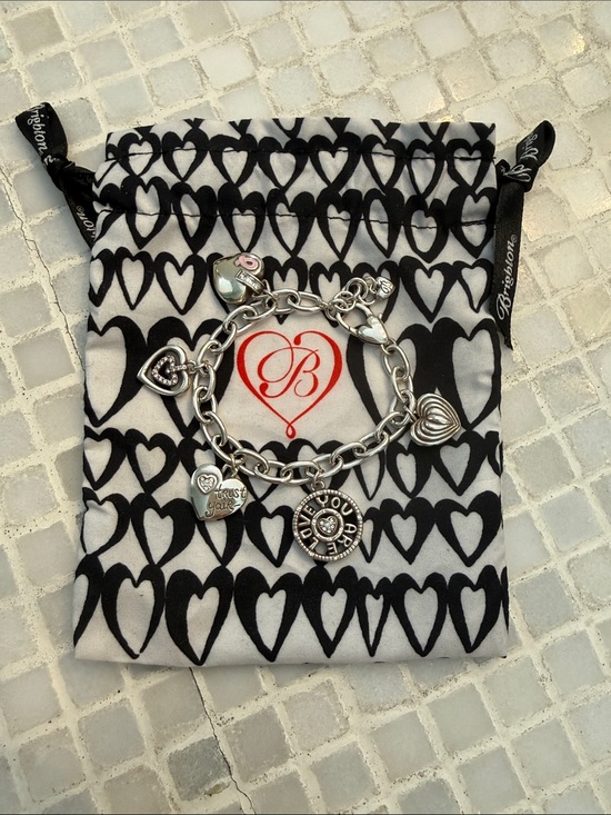 Brighton Jewelry - Brighton Power of Pink Charm Bracelet with Pouch